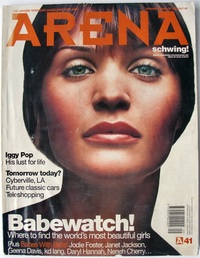 Helena Christensen magazine cover appearance Arena # 41, September/October 1993