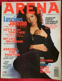 Janet Jackson magazine cover appearance Arena # 74, December 1997