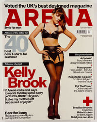 Kelly Brook magazine cover appearance Arena # 145, April 2004