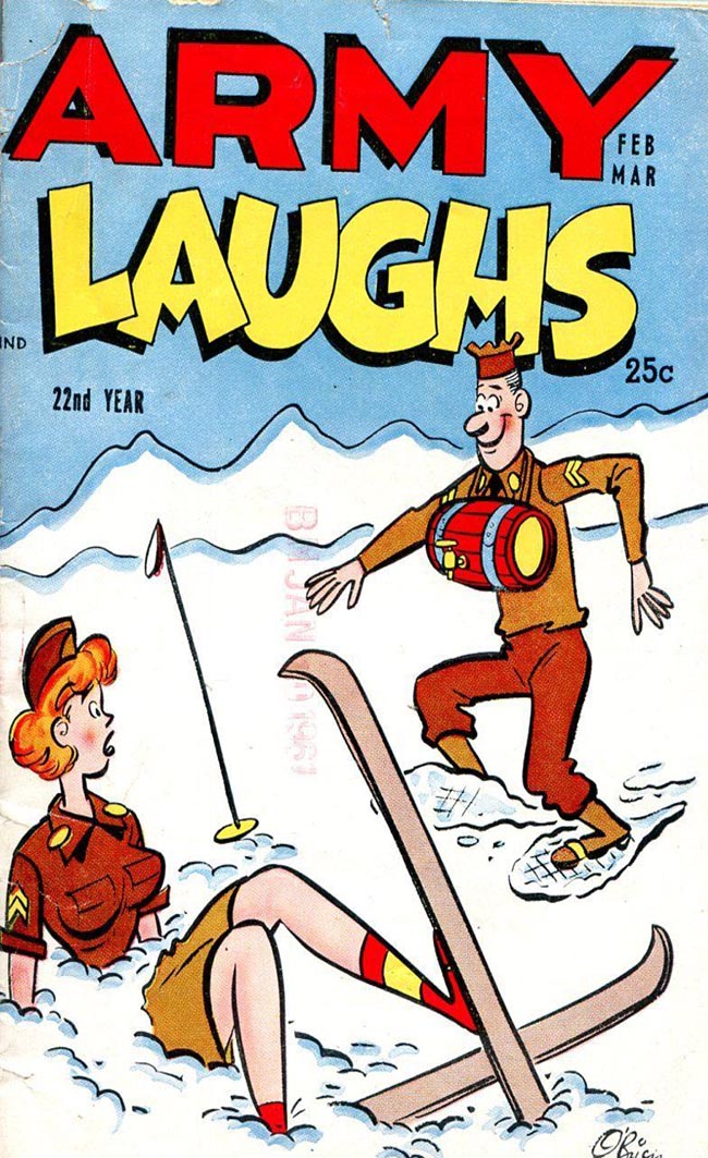 Army Laughs February 1961 magazine back issue Army Laughs magizine back copy 