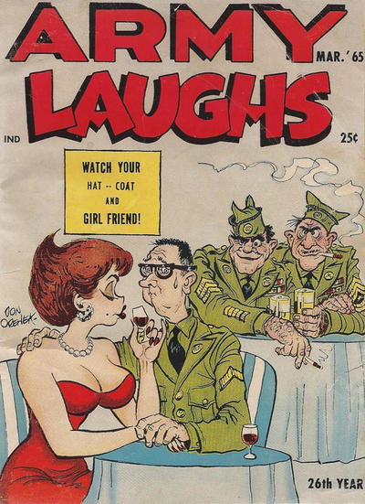 Army Laughs March 1965 magazine back issue Army Laughs magizine back copy 