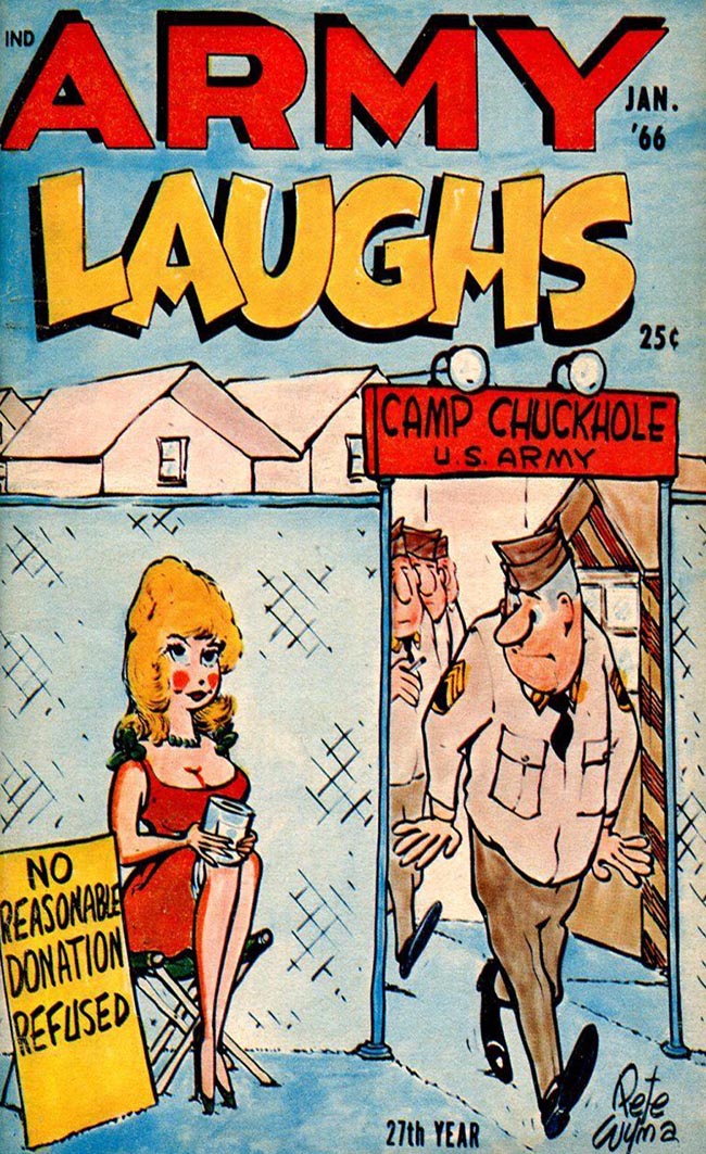 Army Laughs January 1966 magazine back issue Army Laughs magizine back copy 
