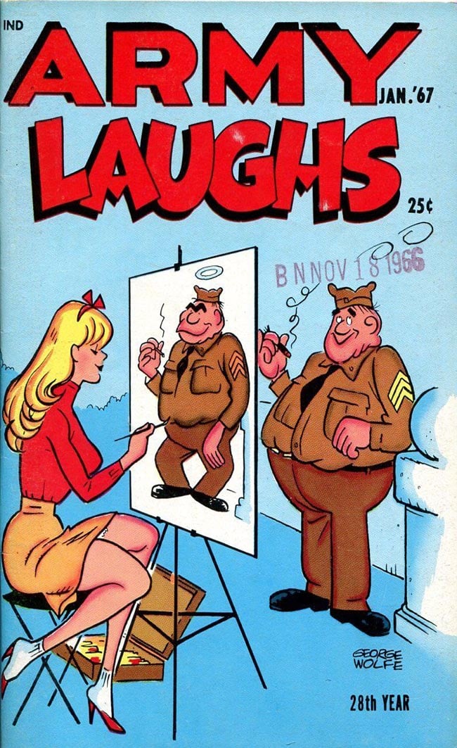 Army Laughs January 1967 magazine back issue Army Laughs magizine back copy 