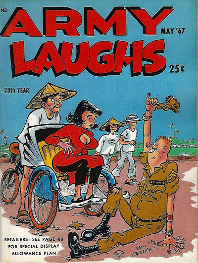 Army Laughs May 1967 magazine back issue Army Laughs magizine back copy 