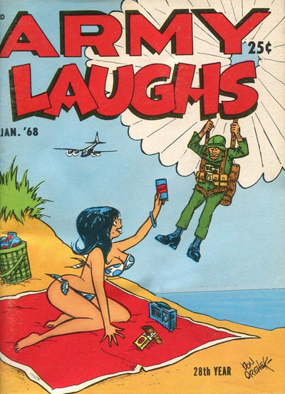 Army Laughs January 1968 magazine back issue Army Laughs magizine back copy 
