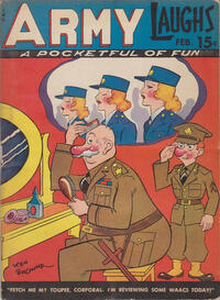 Army Laughs February 1943 magazine back issue cover image