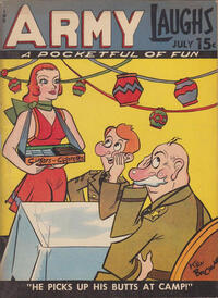 Army Laughs July 1943 magazine back issue cover image