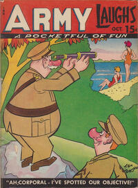 Army Laughs October 1943 magazine back issue cover image
