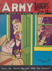 Army Laughs April 1946 magazine back issue cover image