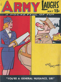 Army Laughs May 1946 magazine back issue cover image