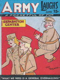Army Laughs June 1946 magazine back issue cover image