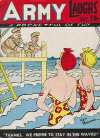 Army Laughs October 1946 magazine back issue cover image