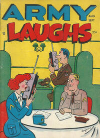 Army Laughs August 1952 magazine back issue cover image