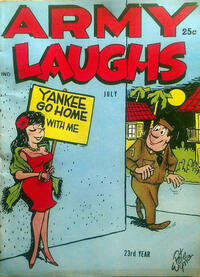 Army Laughs July 1962 magazine back issue cover image