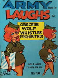Army Laughs March 1970 magazine back issue cover image