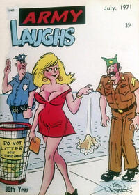Army Laughs July 1971 magazine back issue cover image