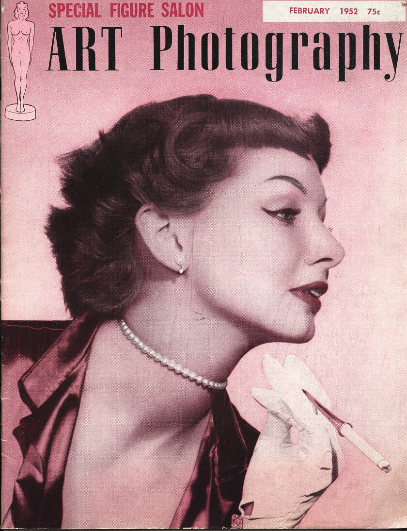 Art Photography February 1952 magazine back issue Art Photography magizine back copy 