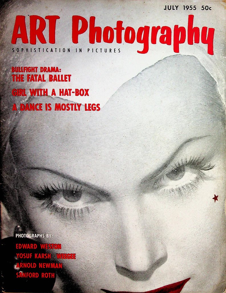 Art Photography July 1955 magazine back issue Art Photography magizine back copy 
