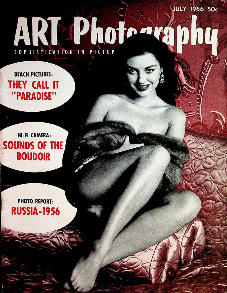 Art Photography July 1956 magazine back issue Art Photography magizine back copy 
