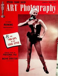 Art Photography March 1955 magazine back issue cover image
