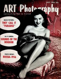 Art Photography July 1956 magazine back issue cover image
