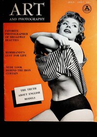 Art Photography July 1957 magazine back issue