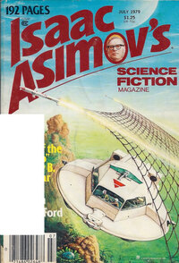 Isaac Asimov magazine cover appearance Asimov's Science Fiction July 1979