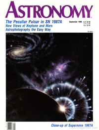 Astronomy September 1989 magazine back issue cover image