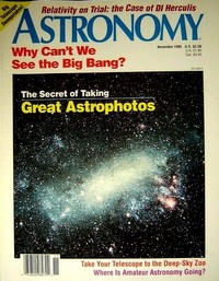 Astronomy November 1995 magazine back issue cover image