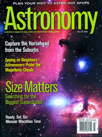 Astronomy March 2002 magazine back issue cover image