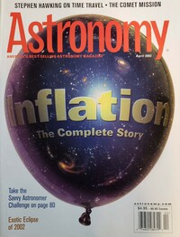 Astronomy April 2002 magazine back issue cover image