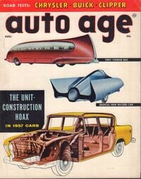 Auto Age August 1956 magazine back issue