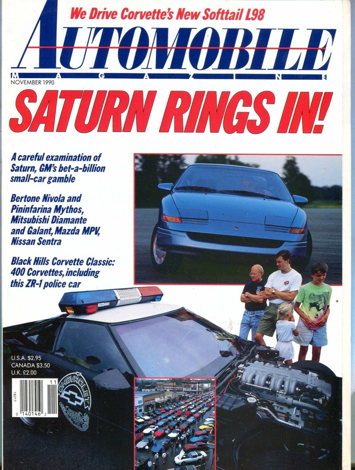Automobile # 8, November 1990, Automobile # 8, November 1990 Magazine Back Issue Published by Car & Drivers Motor Trend Group. We Drive Corvette's New Softtail L98., We Drive Corvette's New Softtail L98
