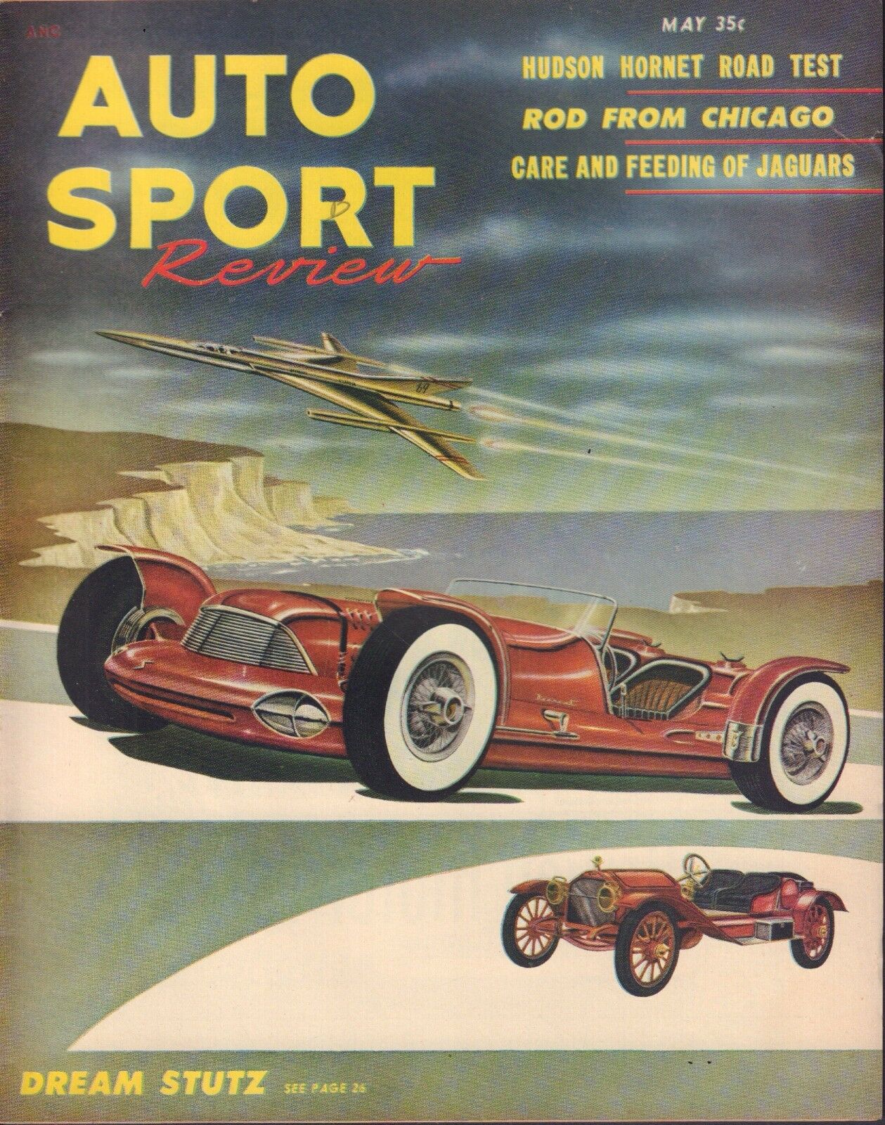 Auto Sport Review # 1, May 1953 magazine back issue Auto Sport Review magizine back copy Auto Sport Review # 1, May 1953 Car Racing Auto Mobile Magazine Back Issue Published by Motorsport. Hudson Hornet Road Test.