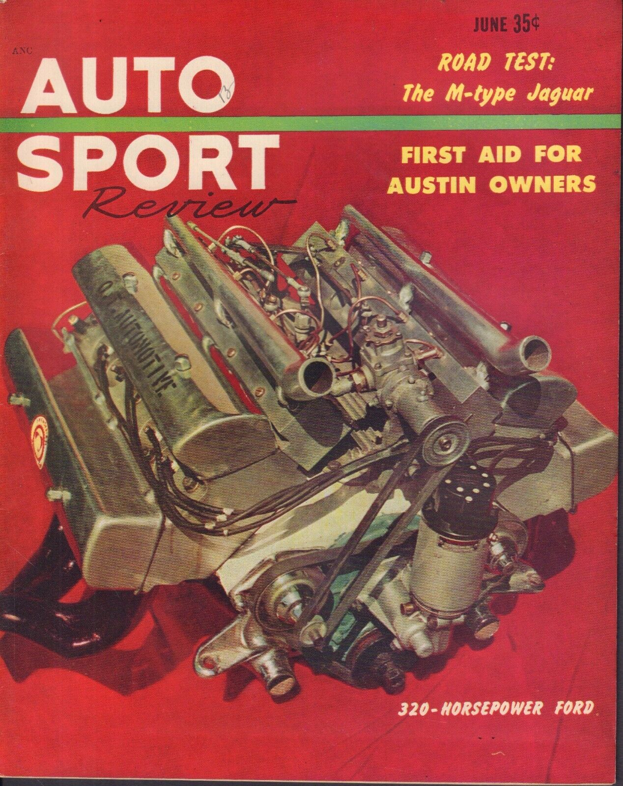 Auto Sport Review # 2, June 1953 magazine back issue Auto Sport Review magizine back copy Auto Sport Review # 2, June 1953 Car Racing Auto Mobile Magazine Back Issue Published by Motorsport. Road Test: The M Type Jaguar.