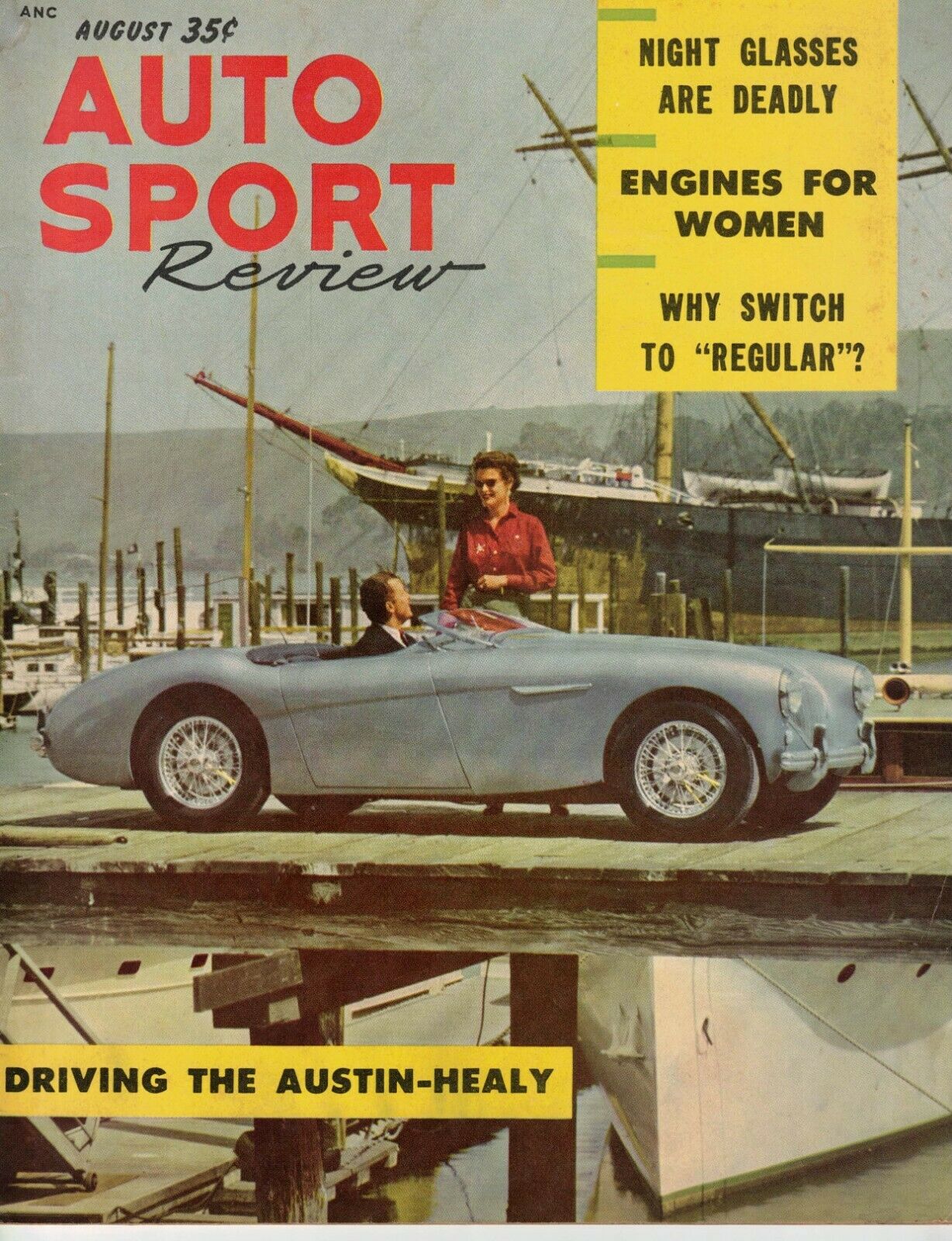 Auto Sport Review # 4, August 1953 magazine back issue Auto Sport Review magizine back copy 