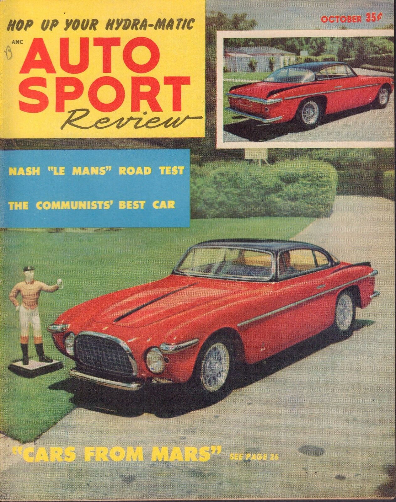 Auto Sport Review # 6, October 1953 magazine back issue Auto Sport Review magizine back copy Auto Sport Review # 6, October 1953 Car Racing Auto Mobile Magazine Back Issue Published by Motorsport. Nash Le Mans Road Test.