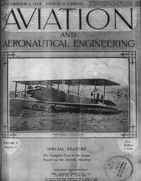Aviation Week & Space Technology September 1918 magazine back issue cover image