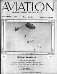 Aviation Week & Space Technology September 1924 magazine back issue cover image
