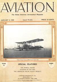 Aviation Week & Space Technology January 1926 magazine back issue cover image