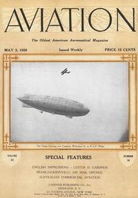Aviation Week & Space Technology May 1926 magazine back issue cover image