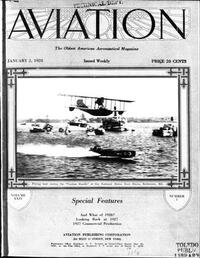 Aviation Week & Space Technology January 1928 magazine back issue cover image