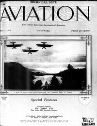 Aviation Week & Space Technology May 1928 magazine back issue cover image