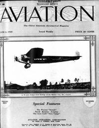 Aviation Week & Space Technology June 1928 Magazine Back Copies Magizines Mags