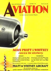 Aviation Week & Space Technology October 1938 Magazine Back Copies Magizines Mags