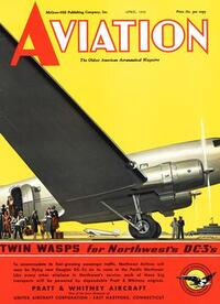 Aviation Week & Space Technology April 1939 magazine back issue cover image