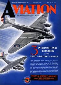 Aviation Week & Space Technology September 1939 magazine back issue cover image