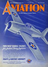 Aviation Week & Space Technology October 1939 magazine back issue cover image