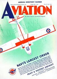 Aviation Week & Space Technology February 1940 magazine back issue cover image