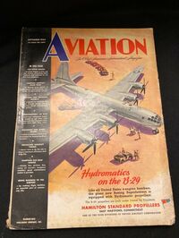 Aviation Week & Space Technology September 1944 Magazine Back Copies Magizines Mags